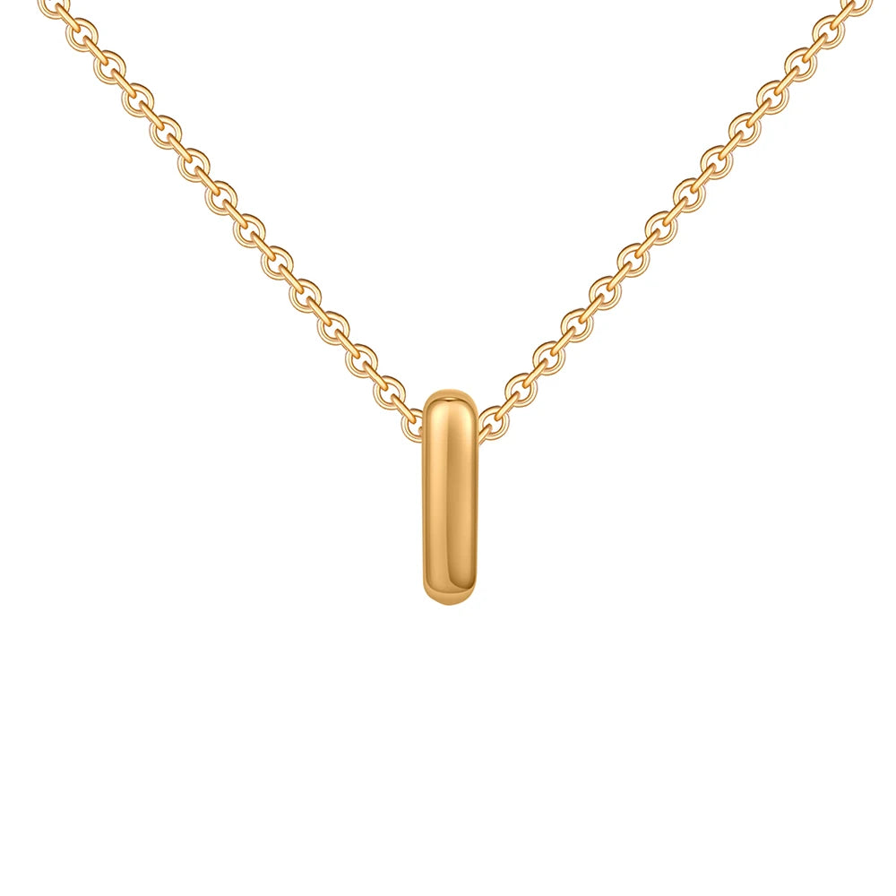 Poppy Pendant Initial Necklace