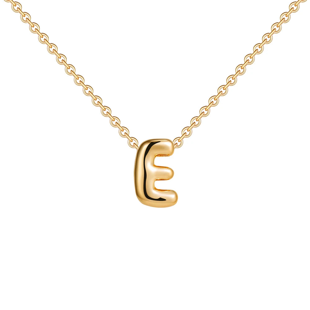 Poppy Pendant Initial Necklace