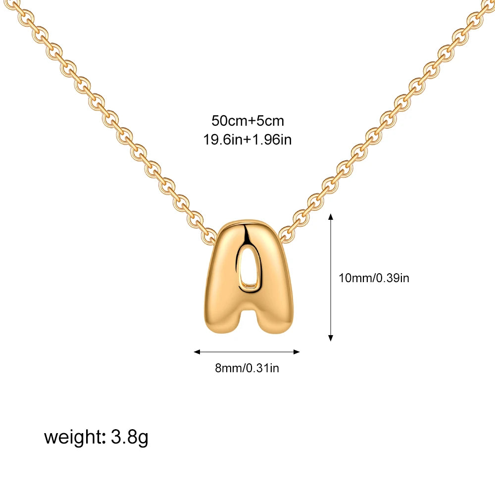 Poppy Pendant Initial Necklace