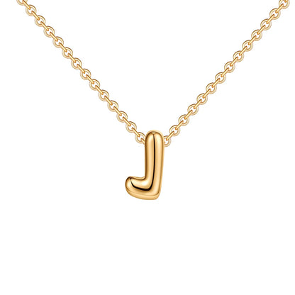 Poppy Pendant Initial Necklace