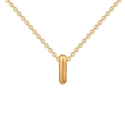 Poppy Pendant Initial Necklace