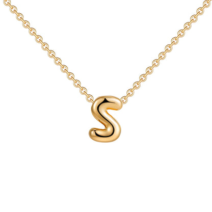 Poppy Pendant Initial Necklace