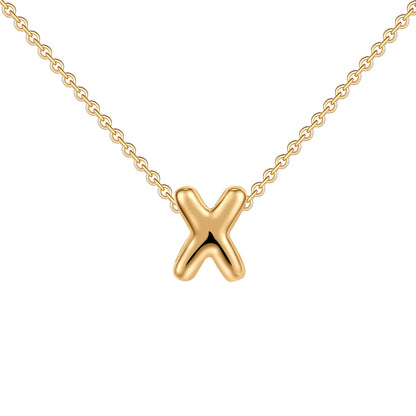 Poppy Pendant Initial Necklace