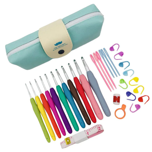 Crochet Set with Case & 11 Ergonomic Handles