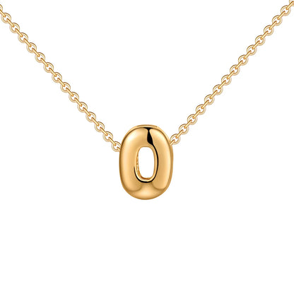Poppy Pendant Initial Necklace