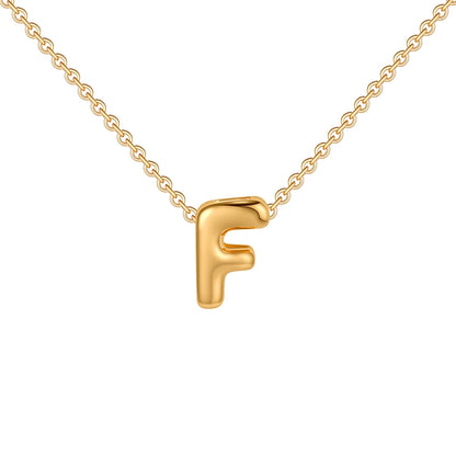 Poppy Pendant Initial Necklace