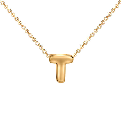 Poppy Pendant Initial Necklace
