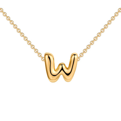 Poppy Pendant Initial Necklace